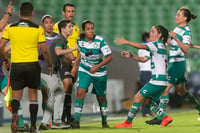Celebración de gol de Arlett Tovar 4, Daniela Delgado, Arlet