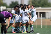 Celebran gol de Paulina, Paulina Peña, Perla Ramirez