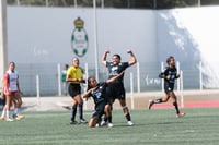 Foto festejo gol, Jennifer Escareño, Britany Hernández