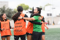 Celebran gol, Claudia Ríos