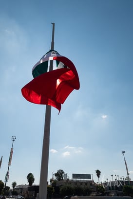 Bandera de México, Plaza Mayor de Torreón @tar.mx