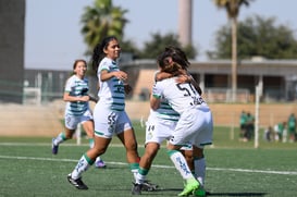 Festejo de gol de Britany Hernandez, Britany Hernández, Ana @tar.mx