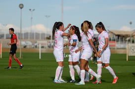 festejo de gol de Cinthya Peraza, Cinthya Peraza, Daniela De @tar.mx