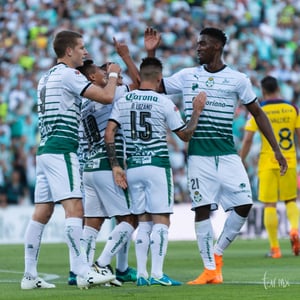 Festejo de gol, Djaniny | Clausura semifinal 2018, Santos vs América, ida