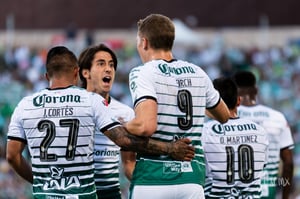 Festejo de gol | Clausura semifinal 2018, Santos vs América, ida