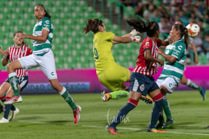Melissa Sosa, Wendy Toledo | Santos vs Chivas jornada 12 apertura 2018 femenil