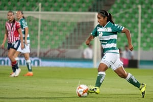 Yahaira Flores | Santos vs Chivas jornada 12 apertura 2018 femenil