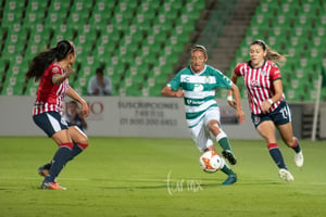 Nancy Quiñones | Santos vs Chivas jornada 12 apertura 2018 femenil