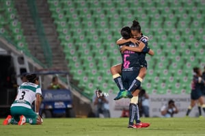 Celebrtación de gol, Daniela Espinosa, Marcela Valera | Santos vs America jornada 15 apertura 2019 Liga MX femenil