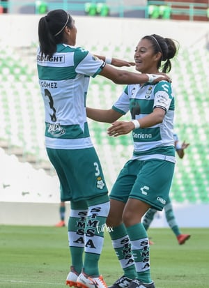 Estela Gómez, Brenda Guevara | Santos vs Atlético San Luis jornada 16 apertura 2019 Liga MX femenil