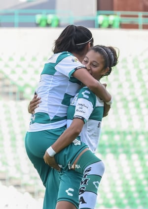 Estela Gómez, Brenda Guevara | Santos vs Atlético San Luis jornada 16 apertura 2019 Liga MX femenil
