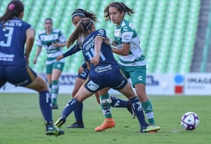Isabel Kasis, Karyme Martínez | Santos vs Atlético San Luis jornada 16 apertura 2019 Liga MX femenil