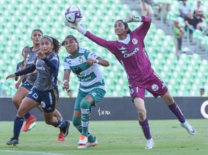 Cintia Monreal, Karen Vázquez, Estela Gómez | Santos vs Atlético San Luis jornada 16 apertura 2019 Liga MX femenil