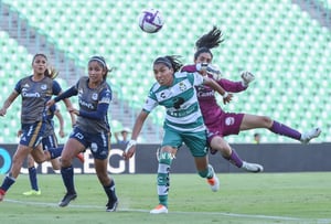 Cintia Monreal, Karen Vázquez | Santos vs Atlético San Luis jornada 16 apertura 2019 Liga MX femenil