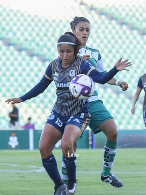 Karen Vázquez, Brenda Guevara | Santos vs Atlético San Luis jornada 16 apertura 2019 Liga MX femenil