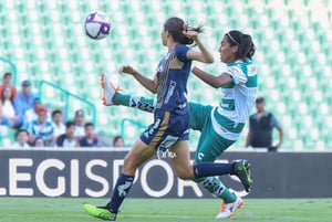Paola Urbieta, Estela Gómez | Santos vs Atlético San Luis jornada 16 apertura 2019 Liga MX femenil