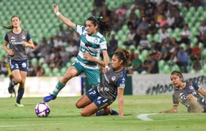 Alejandra Vázquez, Ashly Martínez | Santos vs Atlético San Luis jornada 16 apertura 2019 Liga MX femenil