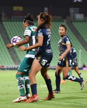 Alejandra Vázquez, Estela Gómez | Santos vs Atlético San Luis jornada 16 apertura 2019 Liga MX femenil