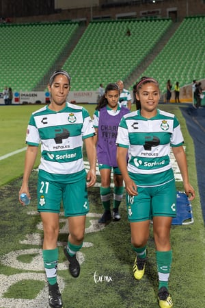 Aidé Pérez, Leticia Vázquez | Santos vs Atlas jornada 8 apertura 2019 Liga MX femenil