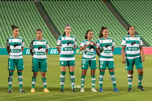 Alexxandra Ramírez, Arlett Tovar, Ana Gutiérrez, Brenda Lópe | Santos vs Atlas jornada 8 apertura 2019 Liga MX femenil