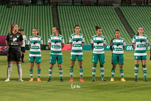 jugadoras Santos, Isela Ojeda, Karyme Martínez, Karla Martín | Santos vs Atlas jornada 8 apertura 2019 Liga MX femenil
