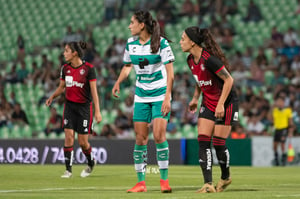 Claudia Ibarra, Karla Martínez | Santos vs Atlas jornada 8 apertura 2019 Liga MX femenil