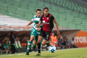 María Pérez, Isela Ojeda | Santos vs Atlas jornada 8 apertura 2019 Liga MX femenil