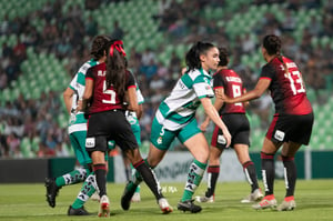 Julissa Dávila, Ana Gutiérrez | Santos vs Atlas jornada 8 apertura 2019 Liga MX femenil