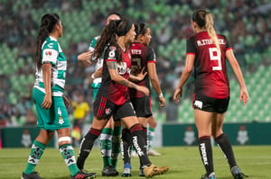 Claudia Ibarra, Adriana Iturbide, Arlett Tovar | Santos vs Atlas jornada 8 apertura 2019 Liga MX femenil