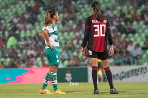 Alison González, Brenda López | Santos vs Atlas jornada 8 apertura 2019 Liga MX femenil
