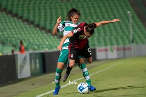 Joana Robles, Alexxandra Ramírez | Santos vs Atlas jornada 8 apertura 2019 Liga MX femenil