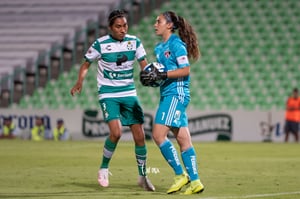 Ana Paz, Estela Gómez | Santos vs Atlas jornada 8 apertura 2019 Liga MX femenil