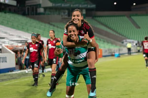 Zellyka Arce, Arlett Tovar | Santos vs Atlas jornada 8 apertura 2019 Liga MX femenil