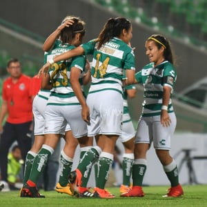 festejo de gol, Alexxandra Ramírez | Santos vs Chivas J12 C2019 Liga MX Femenil