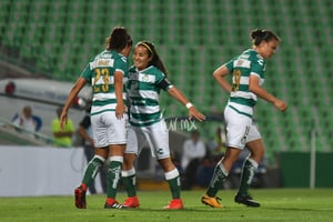 Festejo de gol, Alexxandra Ramírez | Santos vs Chivas J12 C2019 Liga MX Femenil