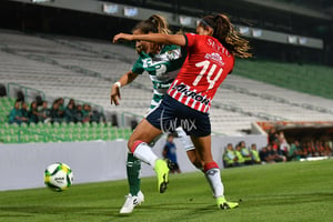 Linda Valdéz, María Sánchez 14 | Santos vs Chivas J12 C2019 Liga MX Femenil