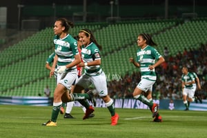 Festejo de gol, Isela Ojeda | Santos vs Chivas J12 C2019 Liga MX Femenil