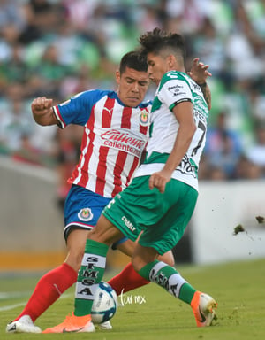 Michael Pérez, Gerardo Arteaga | Santos vs Chivas jornada 1 apertura 2019 Liga MX