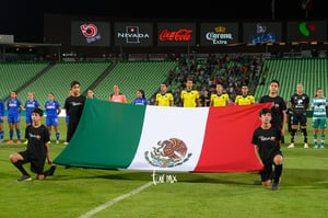 honores a la Bandera | Santos vs Cruz Azul jornada 10 apertura 2019 Liga MX femenil