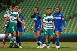 Martha Enciso, Cinthya Peraza, Isela Ojeda | Santos vs Cruz Azul jornada 10 apertura 2019 Liga MX femenil