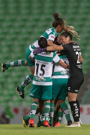 Celebración de gol de Arlett Tovar 4 | Santos vs Cruz Azul jornada 10 apertura 2019 Liga MX femenil