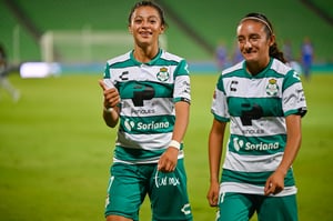 Nancy Quiñones, Brenda Guevara | Santos vs Cruz Azul jornada 10 apertura 2019 Liga MX femenil
