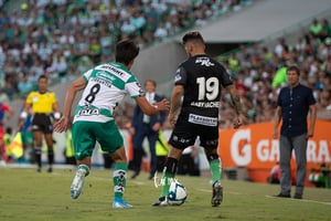 Eduardo Aguirre, Carlos Orrantia | Santos vs FC Juárez jornada 3 apertura 2019 Liga MX