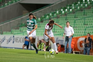 Karla Martínez, Perla Navarrete | Santos vs León J6 C2019 Liga MX Femenil
