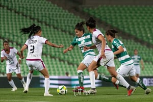 Nataly Cárdenas, Alexxandra Ramírez, Karla Zempoalteca | Santos vs León J6 C2019 Liga MX Femenil