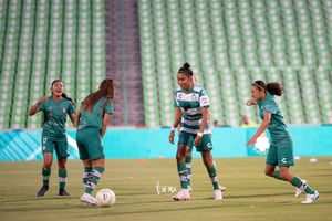 Marianne Martínez, Estela Gómez, Nancy Quiñones | Santos vs Monterrey jornada 6 apertura 2019 Liga MX femenil