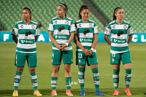Katia Estrada, Daniela Delgado, Alexxandra Ramírez, Brenda L | Santos vs Monterrey jornada 6 apertura 2019 Liga MX femenil