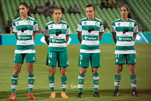 Isela Ojeda, Karyme Martínez, Karla Martínez, Leticia Vázque | Santos vs Monterrey jornada 6 apertura 2019 Liga MX femenil