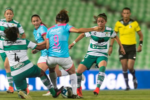 Desiree Monsiváis, Daniela Delgado | Santos vs Monterrey jornada 6 apertura 2019 Liga MX femenil