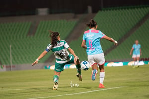 Laura  Chávez, Cinthya Peraza | Santos vs Monterrey jornada 6 apertura 2019 Liga MX femenil